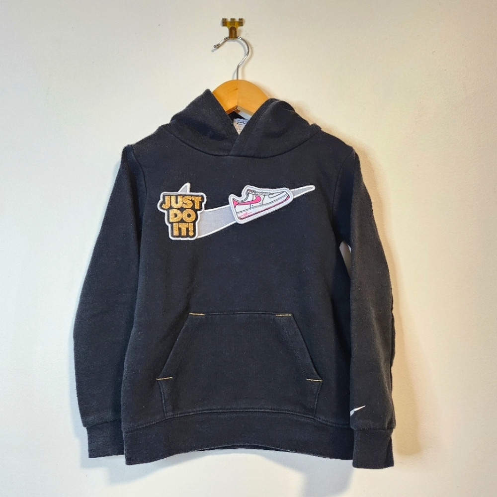 Girls Nike Black Logo Hoodie